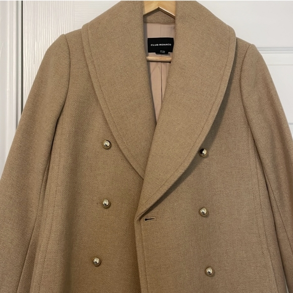 Club Monaco Wool Camel Coat - Picture 2 of 7